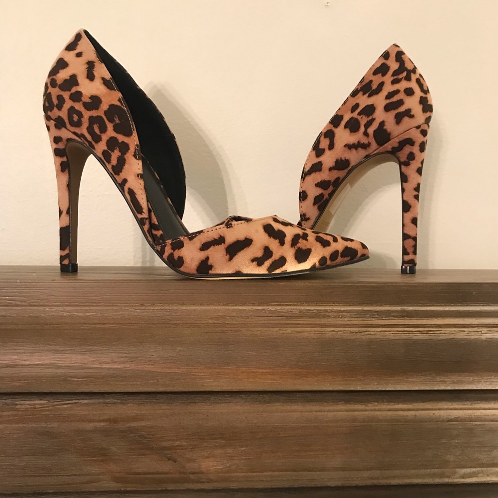 New Express Leopard Print Heels